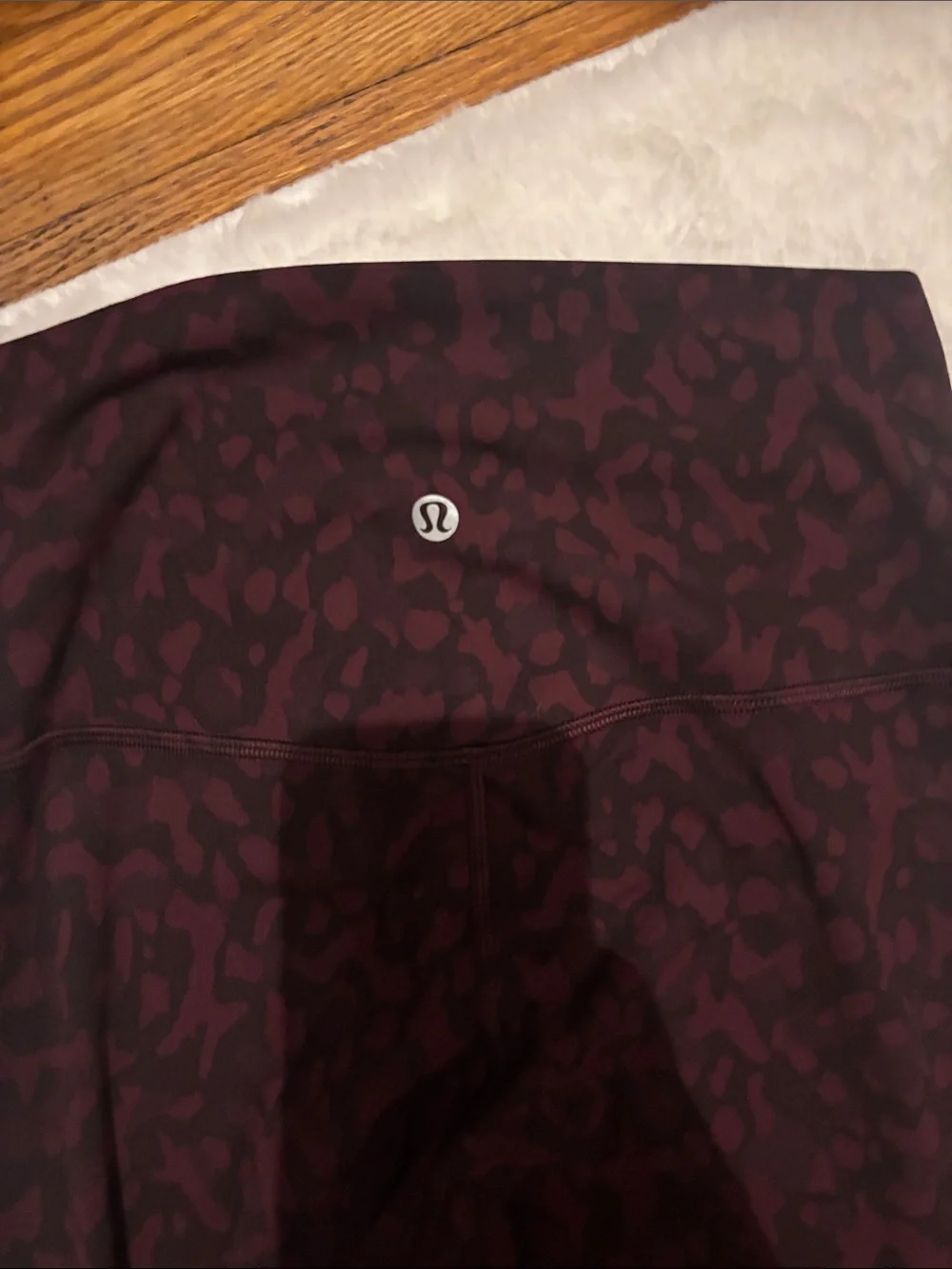 lululemon athletica Deep Burgundy Leopard-Print Leggings